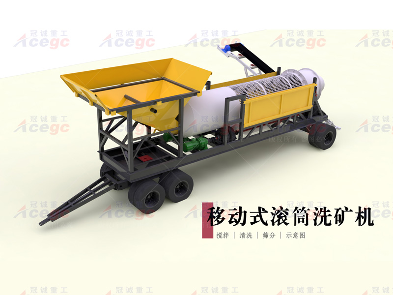 移動式滾筒洗沙機 移動式滾筒洗沙機