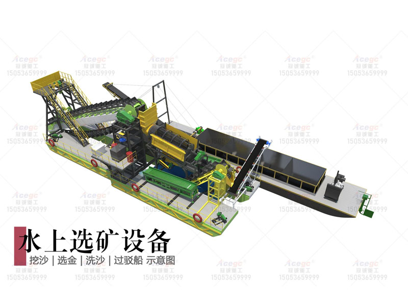 挖沙選金洗沙過駁船 挖沙選金洗沙過駁船