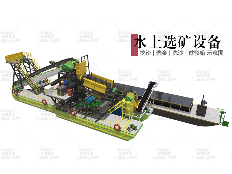 挖沙選金洗沙過駁船 挖沙選金洗沙過駁船