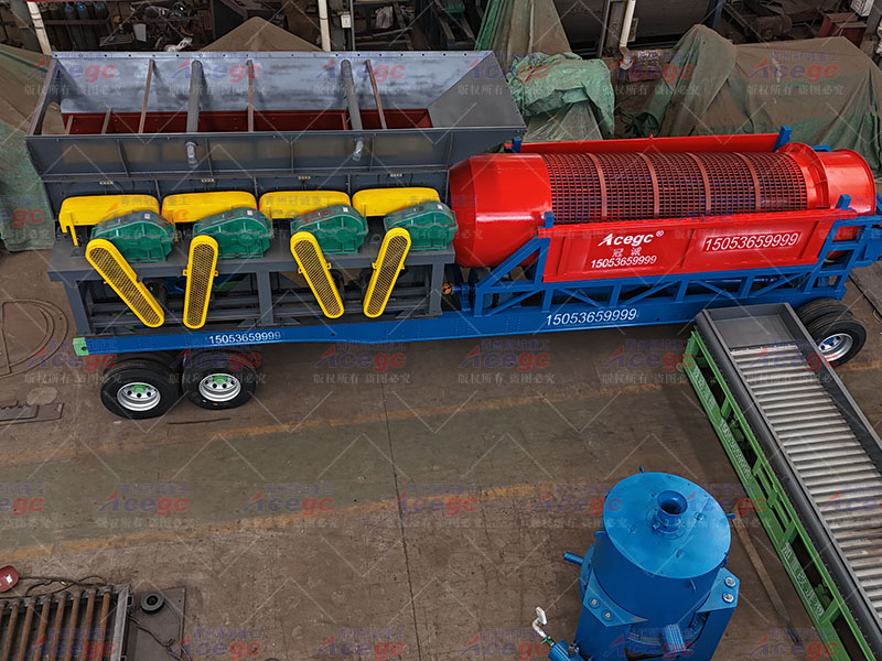 滾軸篩泥石分離機 滾軸篩泥石分離機